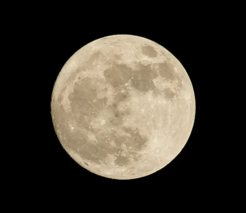 moon full in night sky